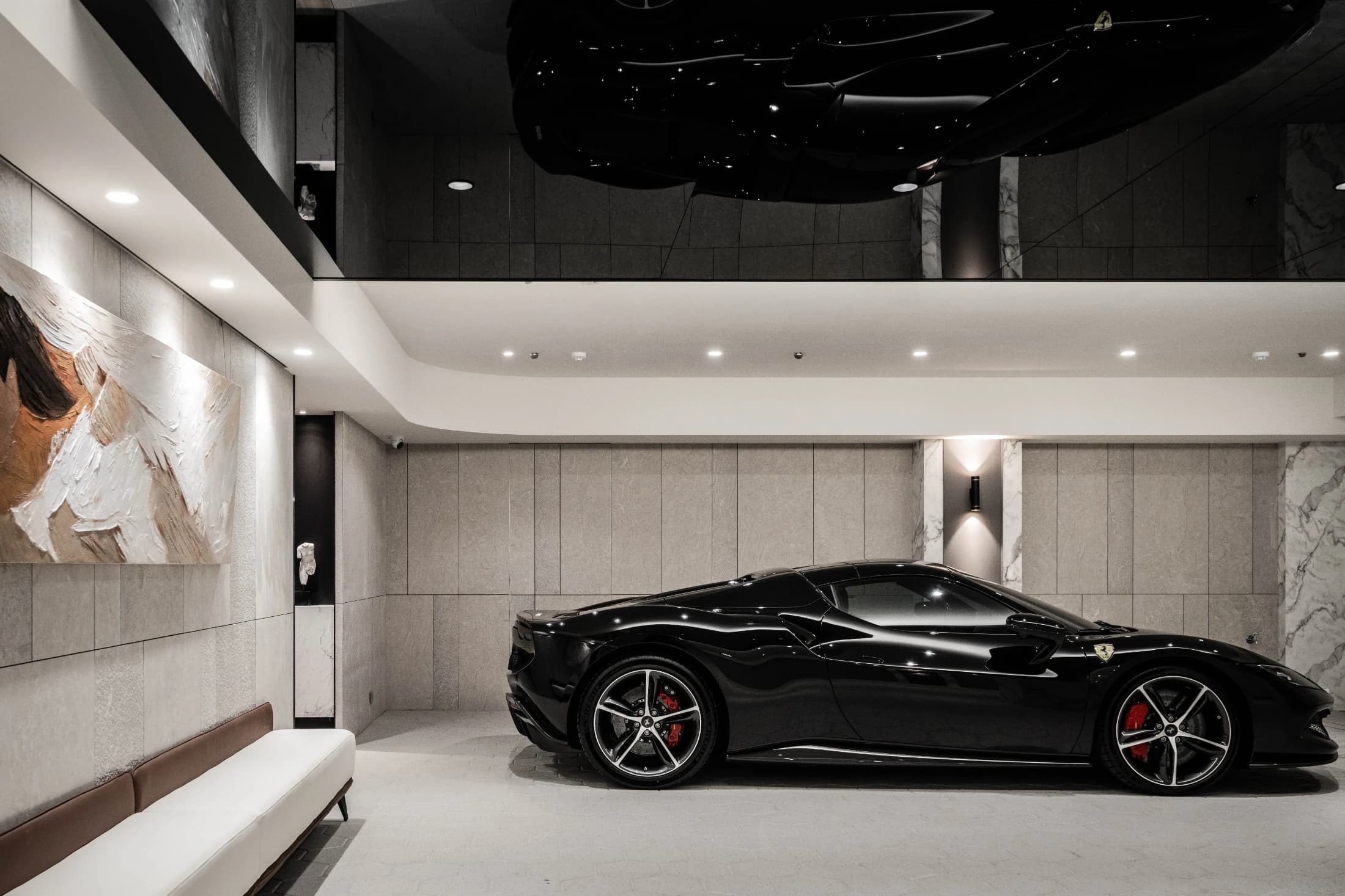 aja-architects-herion-g-house-b1-luxury-garage-ferrari